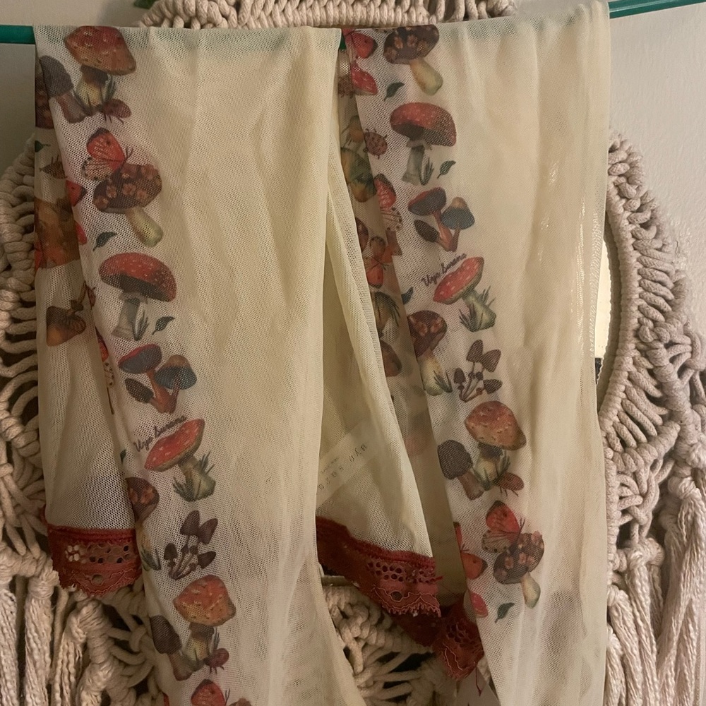 UYE SURANA - Magical Mushrooms Printed Thigh-high Stockings - XL/2XL